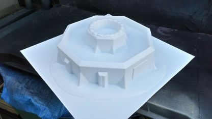 Bastion Stronghold Z204 - unpainted - note smooth surfaces